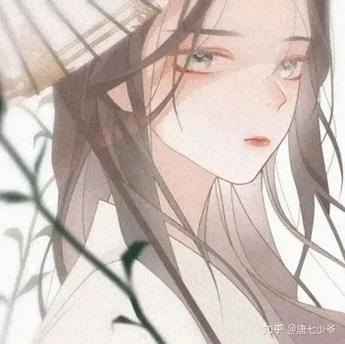 动漫头像黑色系女古风可