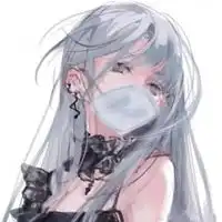 动漫口罩黑白头像动漫帅气黑口罩女生头像