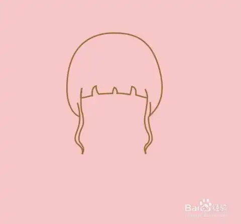 ps微信头像女卡通手绘图方法