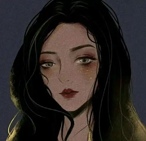 动漫头像黑色系女御姐动