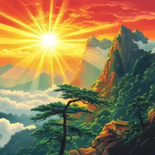 运势很旺的人才会刷到,旭日东升鸿运当头财源滚滚前程锦绣腰缠万贯,满面红光八方来财,吉祥安康福气满满运气旺财运兆头走运头像见龙八方来财