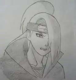 求迪达拉的手绘头像