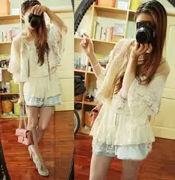 韩系美妞混搭术惊人曝光家中自拍秀