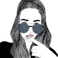 女生个性卡通头像郑恺