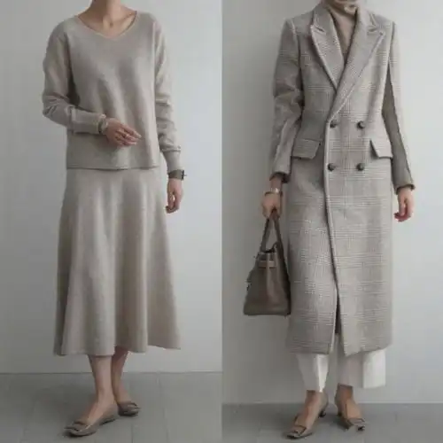 干净素雅的上班穿搭白色西装外套搭配阔腿裤干净利落,精致霸气