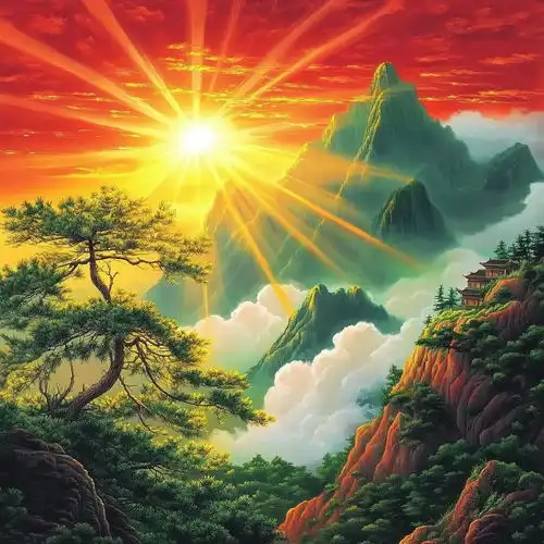 运势很旺的人才会刷到,旭日东升鸿运当头财源滚滚前程锦绣腰缠万贯,满面红光八方来财,吉祥安康福气满满运气旺财运兆头走运头像见龙八方来财