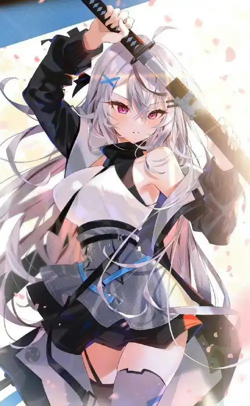 插画分享干净的颜色,甜美的少女