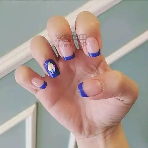 one荐美甲经典蓝色系,你爱哪款