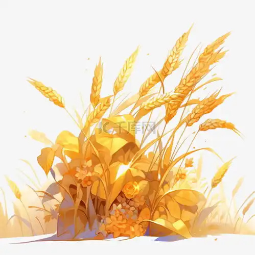 手绘秋天丰收的麦穗卡通元素素材图片免费下载千库网