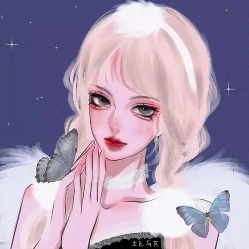 漫画女头像有时我也反思着,我或许适合一个人吧