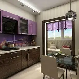 整体橱柜台面二居橱柜现代简约风格开放式厨房效果图