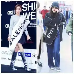 都戴围巾,袁姗姗变礼仪小姐,杨幂成时尚女王你的围巾戴对了
