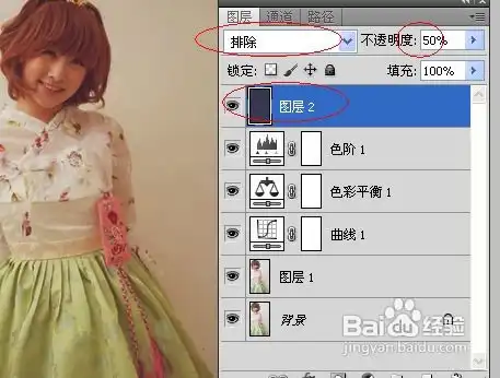 ps调出甜美的日系朦胧灰调美女图