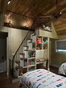 高清扩容童稚小宇宙儿童房复式设计