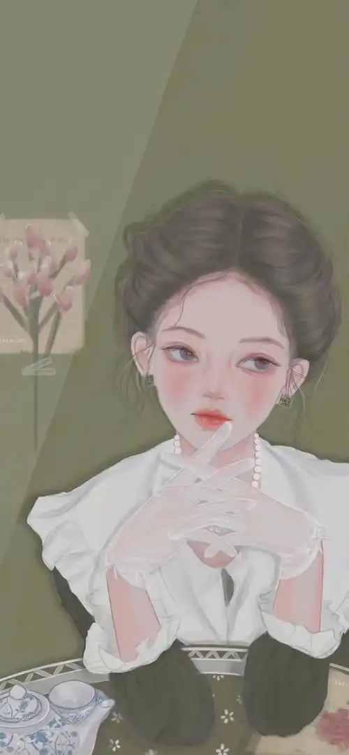 超美仙气女生插画壁纸,慢慢生活,慢慢热爱