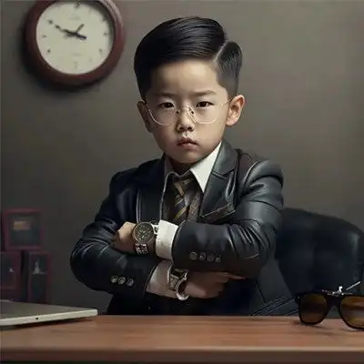 2023抖音超火霸气超拽萌娃职业头像图片