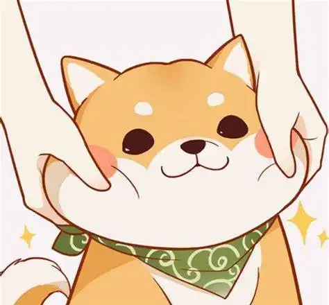 卡通女孩牵狗情侣头像动