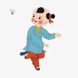 卡通手绘年画娃娃图片素材其他格式下载动漫人物大全