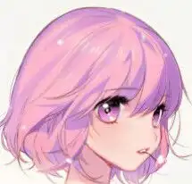 求一张动漫头像描述粉色系卷短发戴着粉色不确定眼镜
