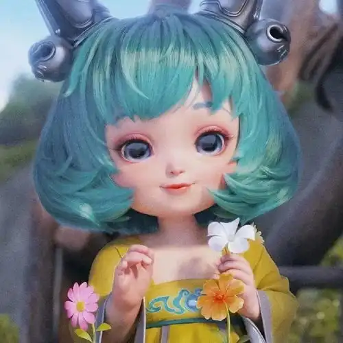 闺蜜头像,绿色系蔡文姬