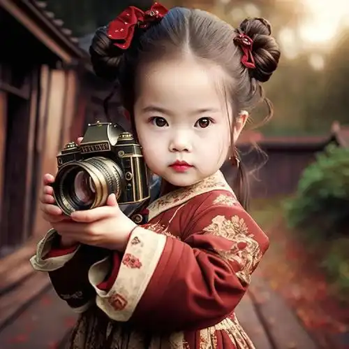 国潮摄影女孩头像来了