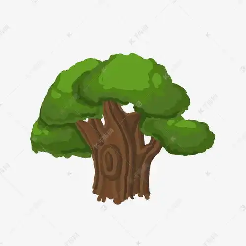 q版卡通游戏角色场景道具绿色树木素材图片免费下载千库网