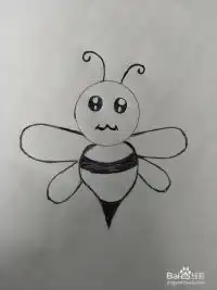 可爱小蜜蜂卡通简笔画