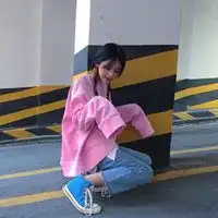 绿系女生头像背影图片背