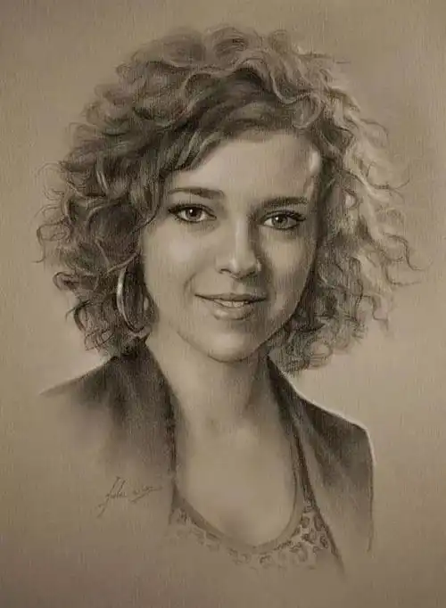 大神想要我的膝盖,我给就是了krzysztoflukasiewicz肖像铅笔画欣赏