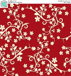 红色系花朵藤蔓矢量素材eps免费下载红动网