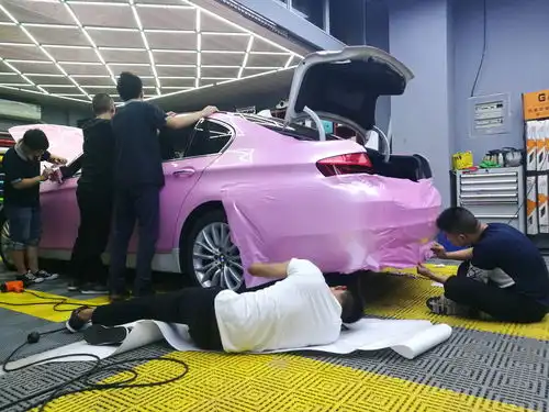 老夫的少女心宝马5系马卡龙紫丁香