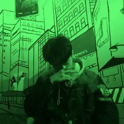 绿色系男生头像少年