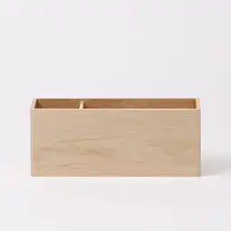 创木工房良白桌面储物盒收纳座笔盒原木简约