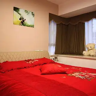 80100平米现代风格金色卧室飘窗装修效果图大全2017图片搜狐家居品格装修案例图