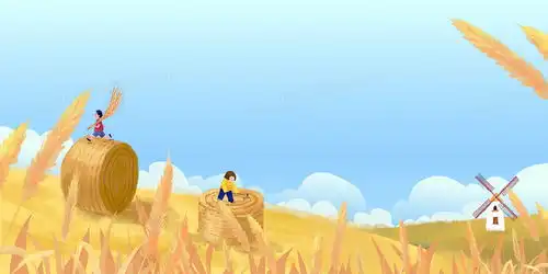 卡通手绘二十四节气芒种背景背景图片素材免费下载熊猫办公