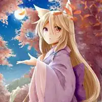 狐狸耳朵卡通女生头像萌萌哒