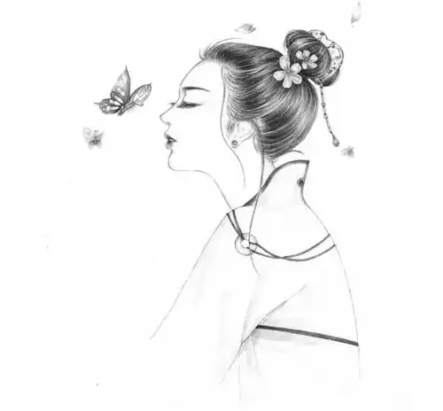 绘画抑郁系图片人物古装