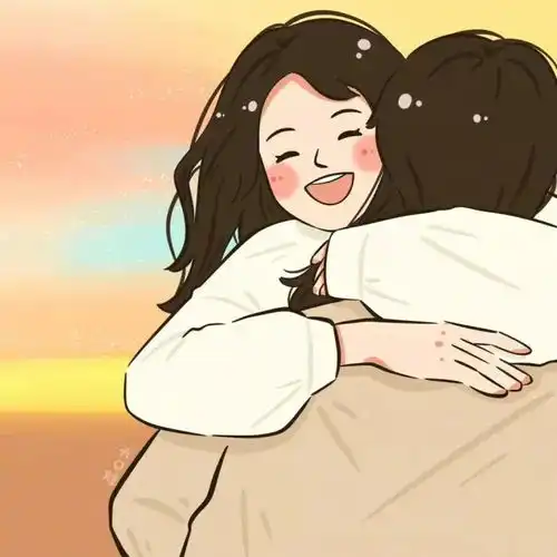 2023最新拥抱温暖动漫情侣头像