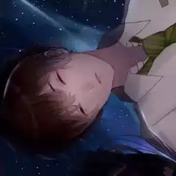黑暗冷酷动漫情侣头像一左一右扎女孩的小辫子