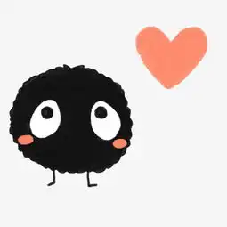 黑煤球创意设计图片素材图片免费下载高清卡通手绘psd千库网图片编号6352665