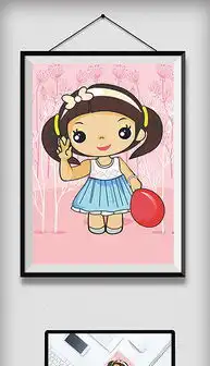 cdrq版小女孩cdr格式q版小女孩素材图片cdrq版小女孩设计模板我图网