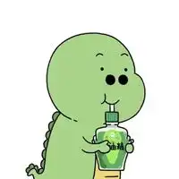 用吸管喝饮料的小孩子卡通头像