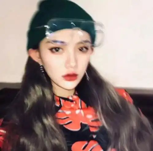 蓝色系闺蜜头像ins风女