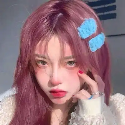 蓝色系慵懒小众头像女头