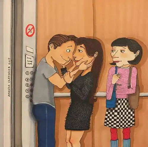 一组看了让人脸红心跳的情侣漫画,网友这也太甜了吧