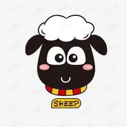 黑色羊头像和英文素材图片免费下载高清卡通手绘png千库网图片编号7538953