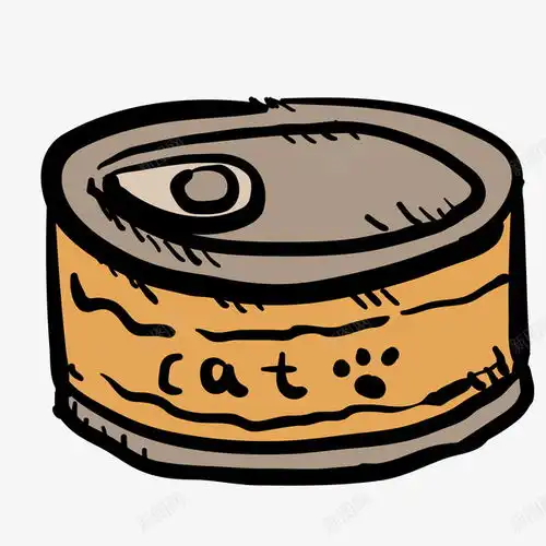 小猫卡通头像罐头