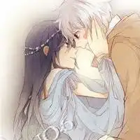 动漫情侣头像两张接吻微信头像图片大全