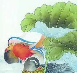 微信头像鸳鸯戏水