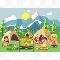 卡通儿童旅行图片卡通儿童旅行图片素材免费下载千库网